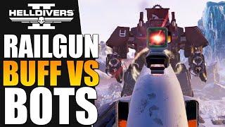 Helldivers 2 - Railgun Buff vs Automatons Helldive Solo