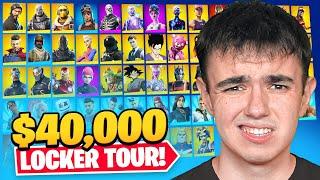 My $40000 Fortnite LOCKER TOUR.. 1622 Skins