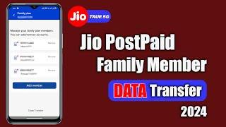 How to Data Transfer Jio postpaid Family Membar ?