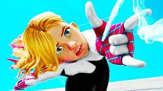 Gwen Falls For Miles Scene  SPIDER-MAN ACROSS THE SPIDER-VERSE 2023 Movie CLIP HD