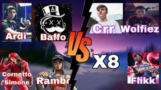 BAFFO E ARDI CARRIANO 4VS4 CONTRO CRRFLIKKX8 E WOLFIEZ IN WAGER