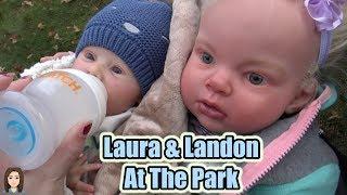 Reborn Babies Laura and Landon Go To The Park Reborn Skit  Kelli Maple