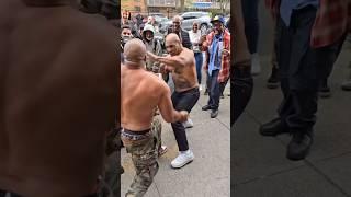 MIKE TYSON & SHANNON BRIGGS STREET FIGHTING IN NEW YORK #shorts