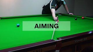 AIMING Middle of the Pocket  Snooker Tutorial for Beginners