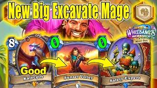 My NEW Big Spell Excavate Mage Deck In Standard is OP At Whizbangs Workshop Mini-Set  Hearthstone