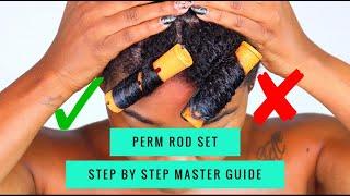 *EXTREMELY DETAILED* Master Perm Rod Set Tutorial  DOs & DONTs For Defined Curls  Natural Hair