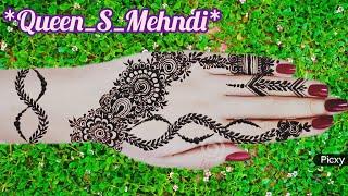 New Unique Back Hand Mehndi Designs 2024 Mehndi Design For Beginners Designs By Queen_S_Mehndi