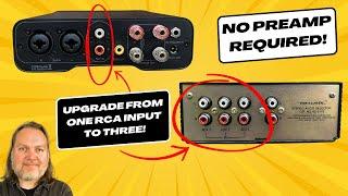 How to EASILY add more RCA inputs to a CLASS D amp without using a preamp