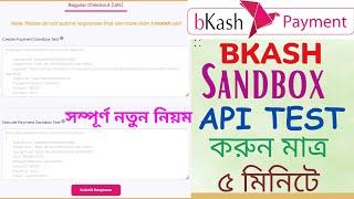 Bkash Sandbox API Response Test  বিকাশ API Response পাঠানোর পদ্ধতি  Bkash Payment Gateway  Bkash