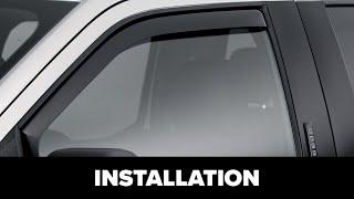 WeatherTech Side Window Deflectors Front Installation