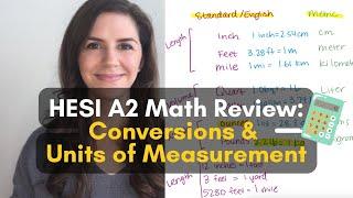 HESI A2 Math Conversions & Units of Measurement  Comprehensive Review and Practice Problems