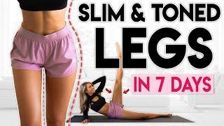 SLIM and TONED LEGS in 7 Days  8 minute Home Workout