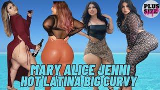 Mary Alice Jenni Mexican American Plus size Model influencer Instagram Curvy Star Biography Wiki