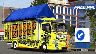 SHARELivery Mbois Mod Canter Fast Blue Muhklas S2 Update 2022 Bussid Terbaru