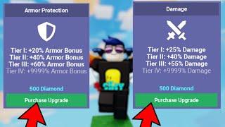 999% Damage + 999% Armor VS 50 Players.. Roblox Bedwars