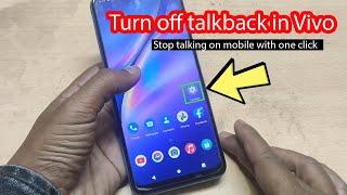 How to turn off talkback in Vivo Y11 Y15 Y12 Y19 Y15 Y91