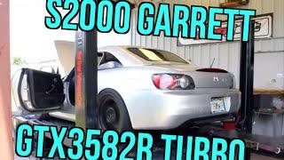 Real Street Performance S2000 Garrett GTX3582R Turbo Kit Pump Gas Dyno Video