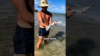 Catching A Shark With BARE HANDS @theboysarebussin