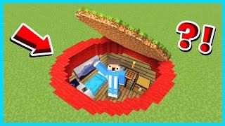 MIPAN & ZUZUZU BERTAHAN HIDUP DI BUNKER RAHASIA BAWAH TANAH MINECRAFT SURVIVAL SELAMA 100 HARI