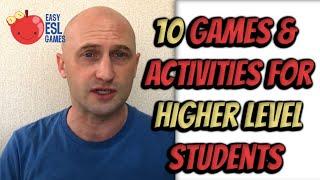 10 Games & Activities for Higher Level Students in Online Zoom Classes - Videos For Teachers