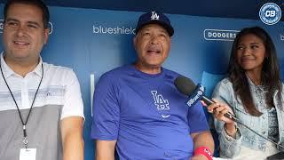 Dodgers pregame Dave Roberts talks birthday presents from Shohei Ohtani & balanced MLB schedule