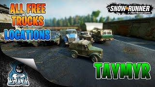 Snowrunner All Free Trucks In Taymyr Locations