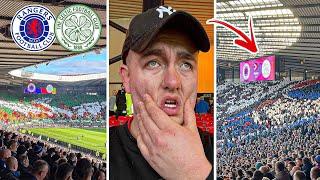 RANGERS VS CELTIC  1-2  UNBELIEVABLE TIFO DISPLAY ULTRAS FIGHT & HEARTBREAK IN THE OLD FIRM