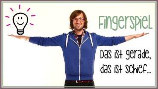 Das ist gerade das ist schief...  Fingerspiele mit herrH