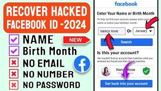 How to Recover Hacked Facebook Account 2024  FB Hacked ID  Hacked Facebook Account Recovery 2024