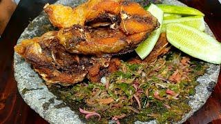 ikan goreng sambel mentah