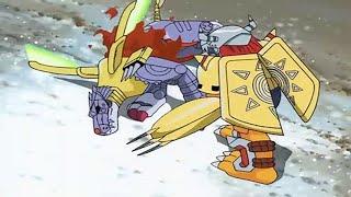 Digimon Adventure - WarGreymon and MetalGarurumon vs Piedmon ENG SUB