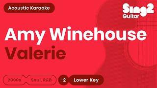 Amy Winehouse - Valerie Lower Key Acoustic Karaoke