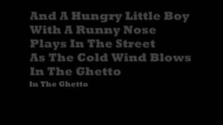 Lisa-Marie and Elvis Presley-In The Ghetto Lyrics On-screen