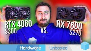 Radeon RX 7600 vs. GeForce RTX 4060 40 Game Benchmark @ 1080p & 1440p