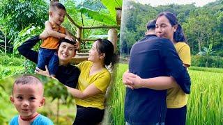 Happiness Returns Pao and Huong and baby Bon reunite after the storm  Wild girl - Huong