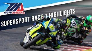 Supersport Race 1 at Laguna Seca 2024 - HIGHLIGHTS  MotoAmerica