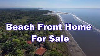 Beach Front Home for sale near Puerto Armuelles Panama