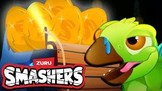 El pozoLa fosa de bromas de Gold Skull  SMASHERS En Español  Caricaturas para niños  Zuru