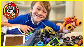 KIDS PLAY-ALONG  BUILD WITH CALEB A MONSTER TRUCK STADIUM