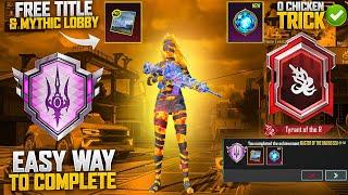 Easy Way To Complete Master Of Raging Sea Achievement  How To Complete New Trail Of Fury  Pubgm