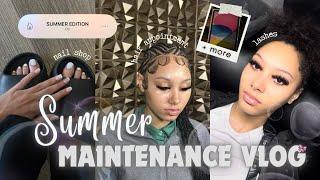 MAINTENANCE VLOG PREP WITH ME FOR SUMMER  lashes nails hair + more