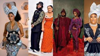 Most stylish outfits slayed by Nigerian Celebs at Davidos wedding spot your favorites