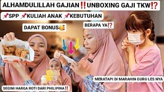 KAGET HITUNG UANG GAJI DARI MAJIKAN‼️Langsung Di Unboxing Dapat Bonus Genevieve Sedih