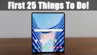 Samsung Galaxy Z Fold 5 - FIRST 25 THINGS TO DO