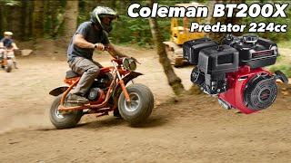 Coleman BT200X Mini Bike Performance Parts Build predator 224 Ghost 212cc Part 2