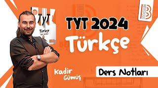 2 TYT Türkçe - Ses Bilgisi 2 - Kadir GÜMÜŞ - 2024