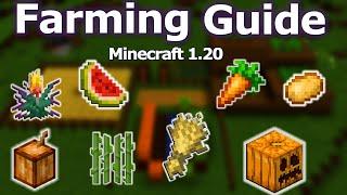 NEW 1.20 Minecraft Farming Guide - How to Grow Crops in minecraft for Beginners