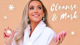 MY 2 STEP CLEANSE & MASK ROUTINE  FOREO SWEDEN UFO 2 FULL REVIEW
