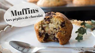 RECETTE  Muffins aux pépites de chocolat moelleux et gourmand