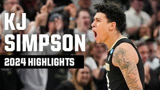 KJ Simpson 2024 NCAA tournament highlights